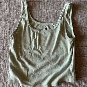 sage green tank top